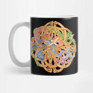 Celtic Knot with Dragons Mug